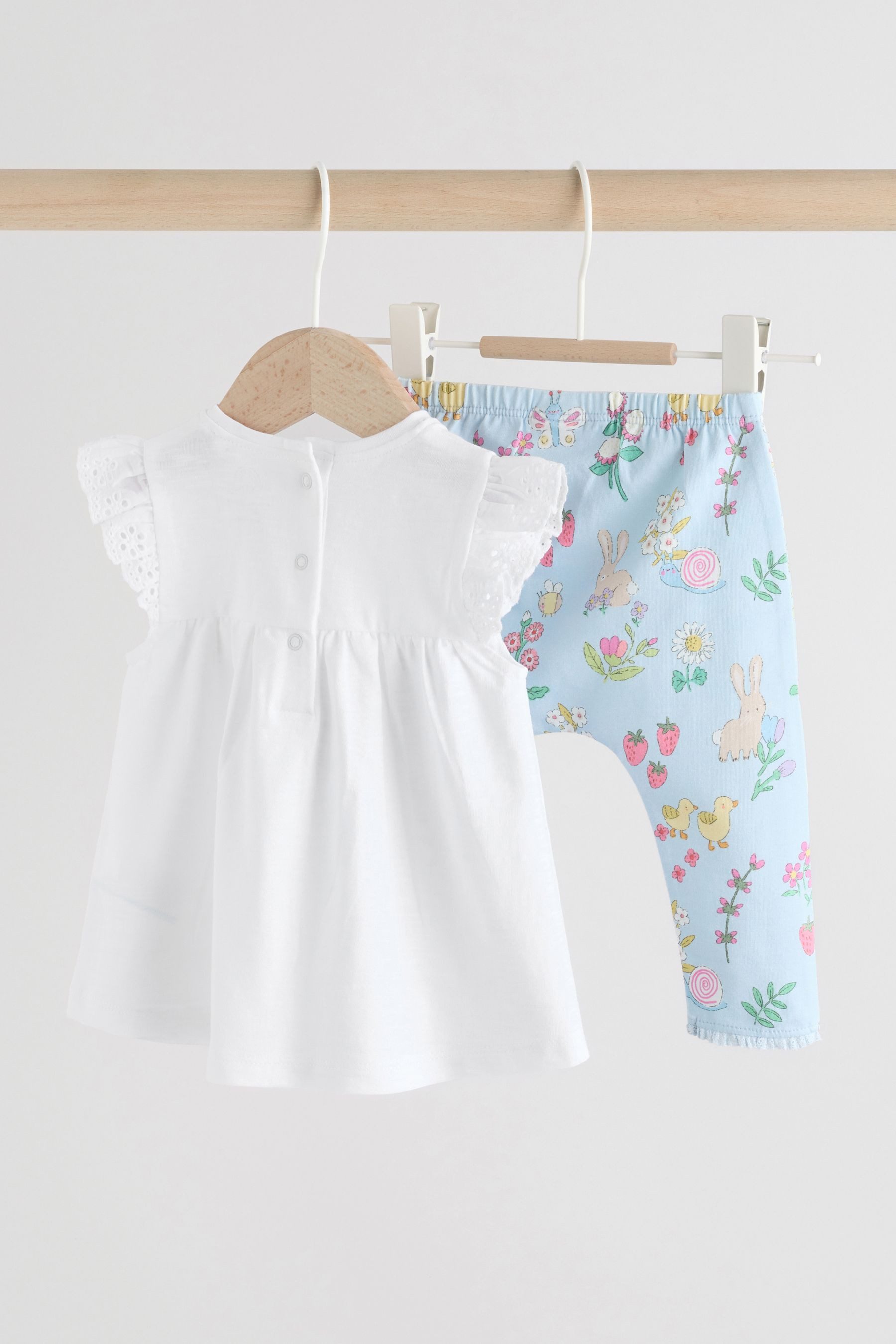 Next Shirt & Leggings 2-teiliges Baby-Set, Kurzarm-Oberteil + Leggings (2-tlg)