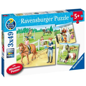 Ravensburger Puzzle Wieso Weshalb Warum Ein Tag auf dem Reiterhof, Puzzleteile