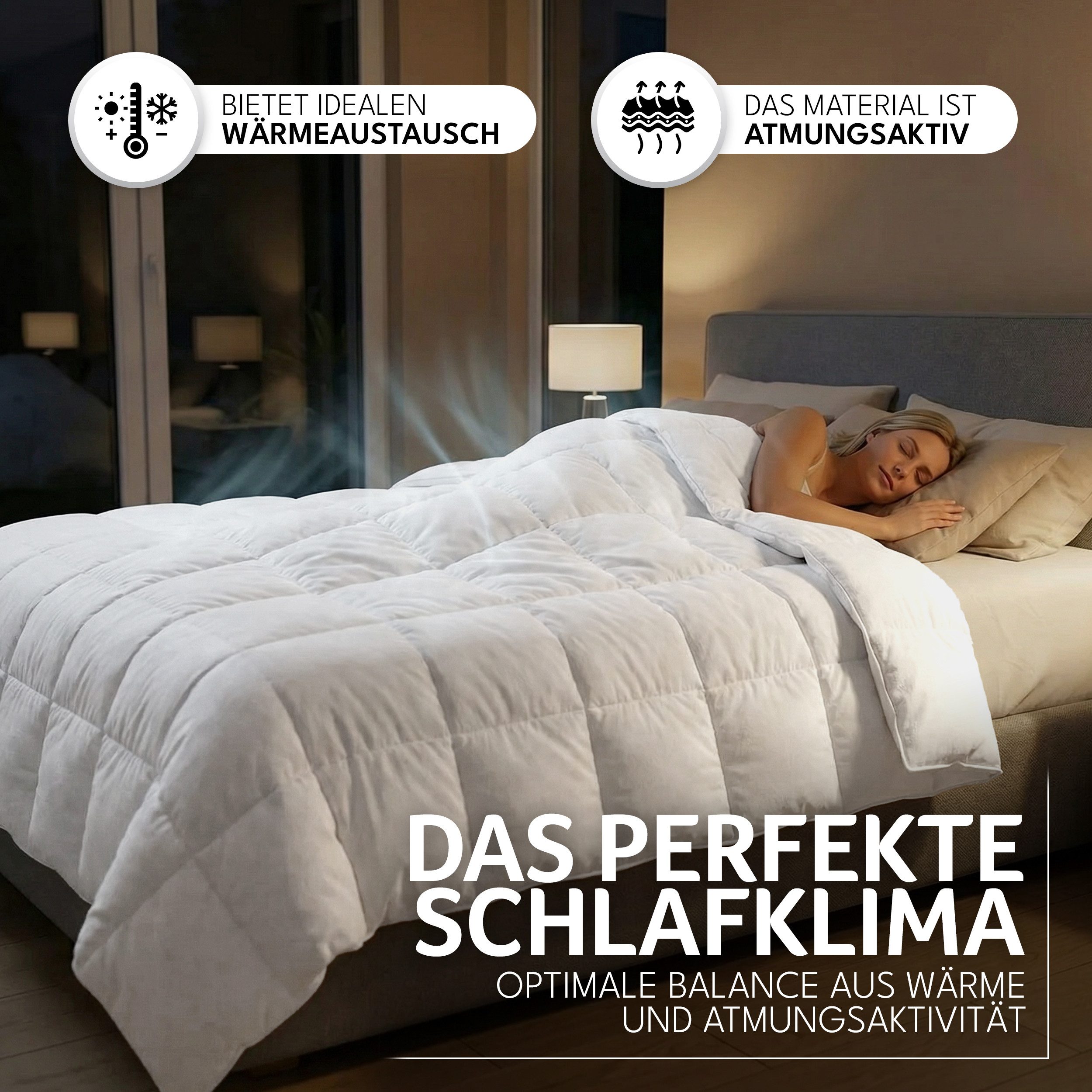 Gentle North Microfaserbettdecke 4 Jahreszeiten - Winter - Ganzjahresdecken