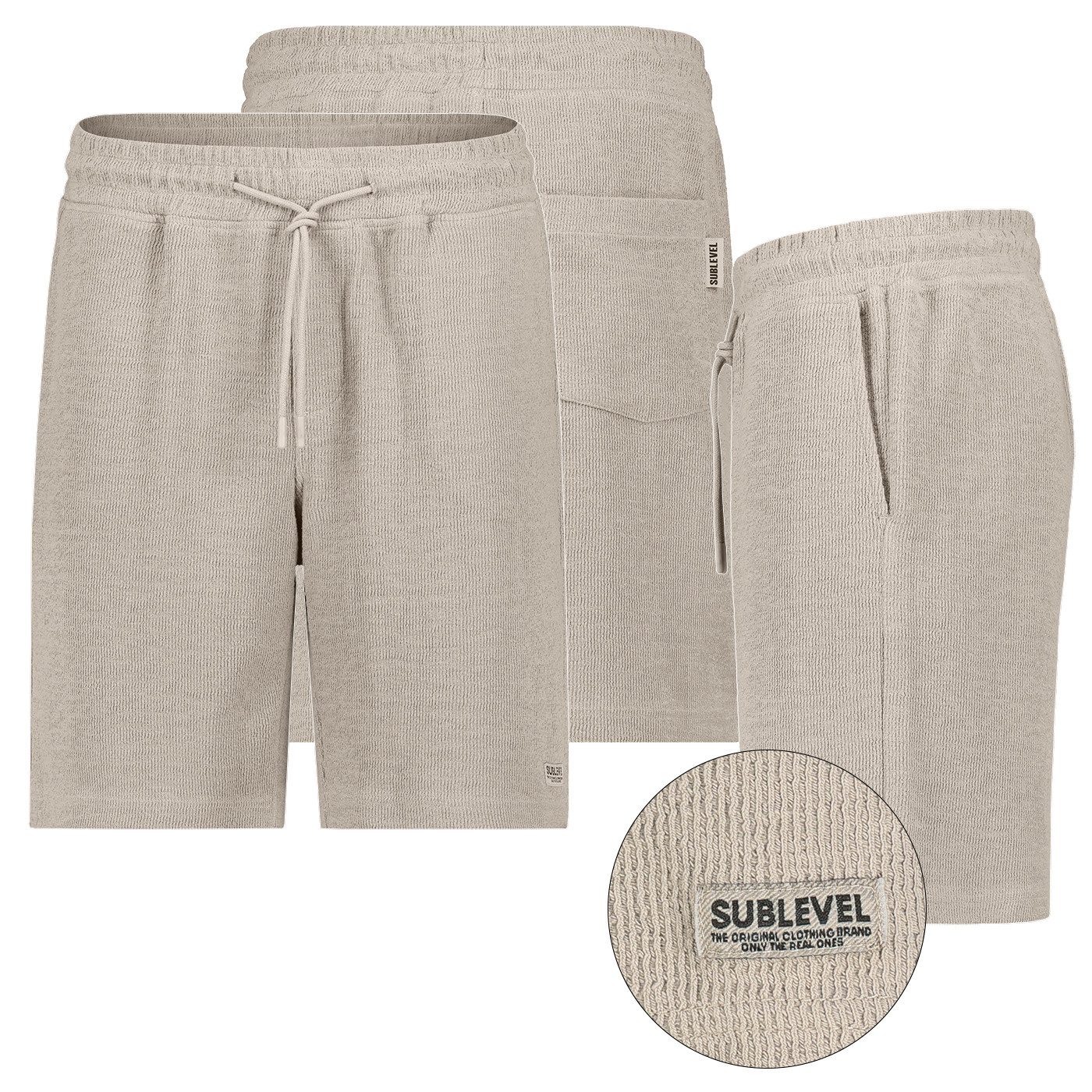 SUBLEVEL Sweatshorts Komfortabler Freizeitbekleidungsartikel Verstellbarer Bund (1-tlg) H68014BA62625KA_Shorts
