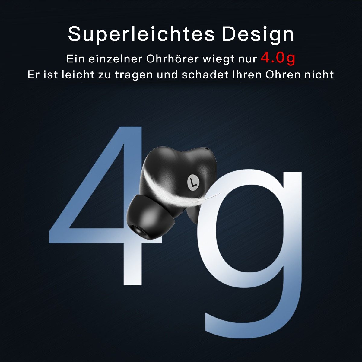 Onestyle TWS-VX-PRO mit ANC, IPX6-Wasserschutzklasse wireless In-Ear-Kopfhörer (Bluetooth, Active Noise Control (ANC)