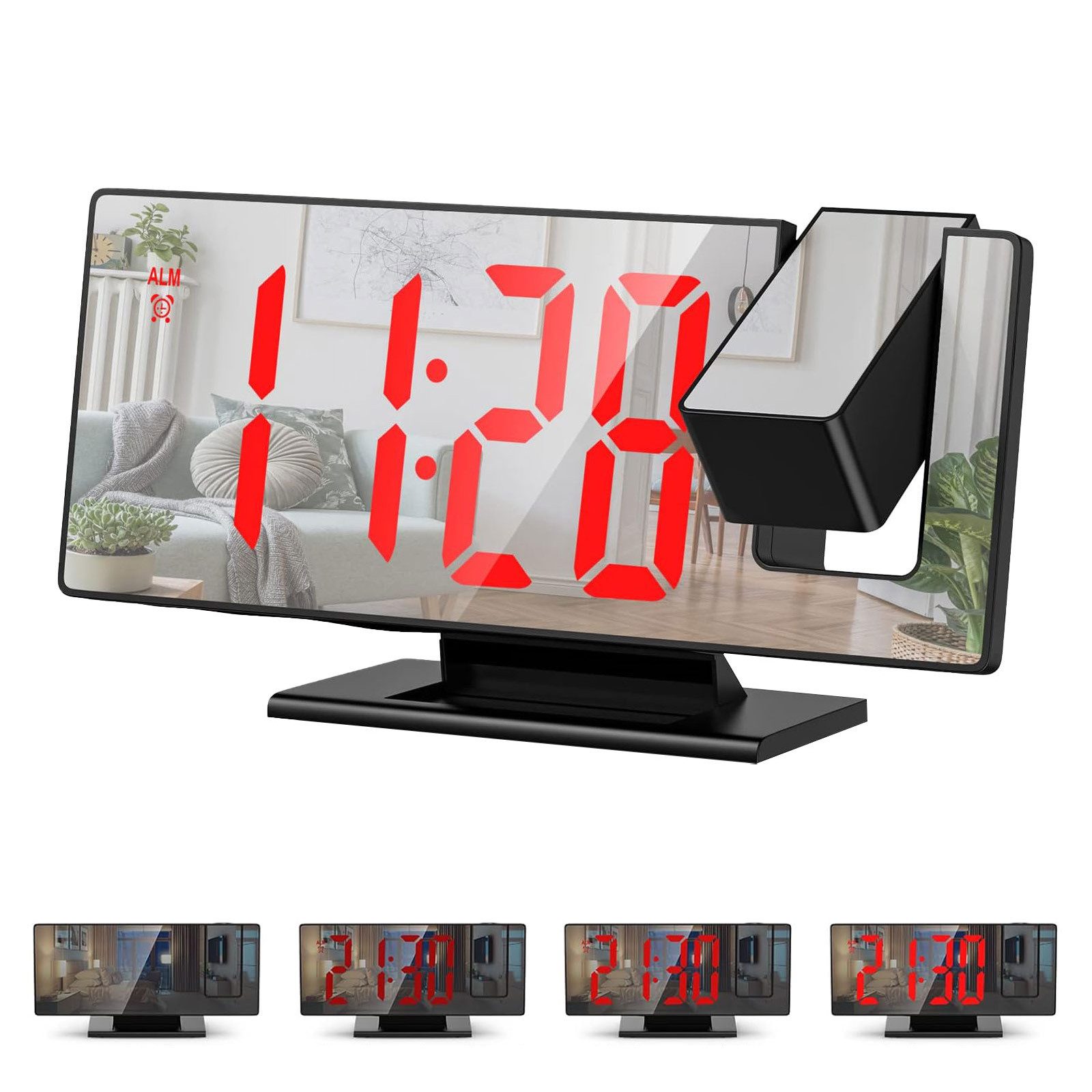 REDOM Projektionswecker Elektronische Uhr LED Digitaluhr günstig online kaufen