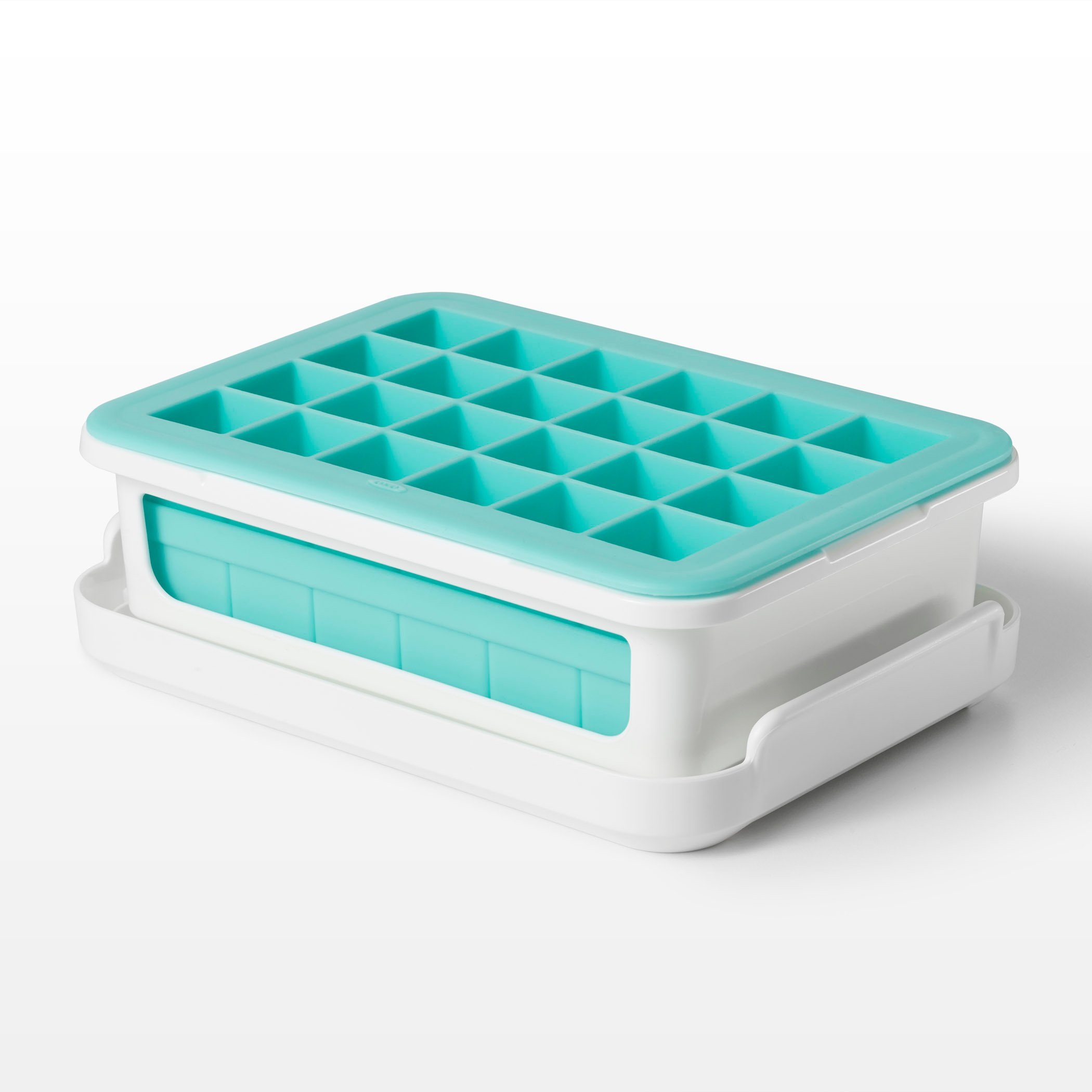 OXO Good Grips Eiswürfelbehälter »OXO Good Grips Auslaufsichere  Eiswürfelform mit Deckel für kleine Eiswürfel – Silikon – weiß/hellblau«  online kaufen | OTTO