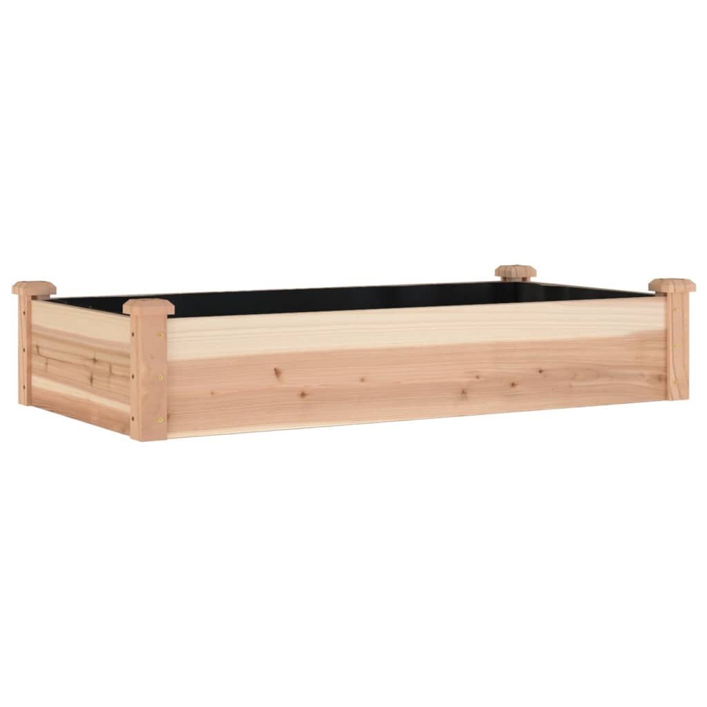 vidaXL Hochbeet Hochbeet mit Einsatz 120x60x25 cm Massivholz Tanne (1 St)