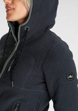 Polarino Fleecejacke aus Sherpa Fleece. Atmungsaktiv und wärmend