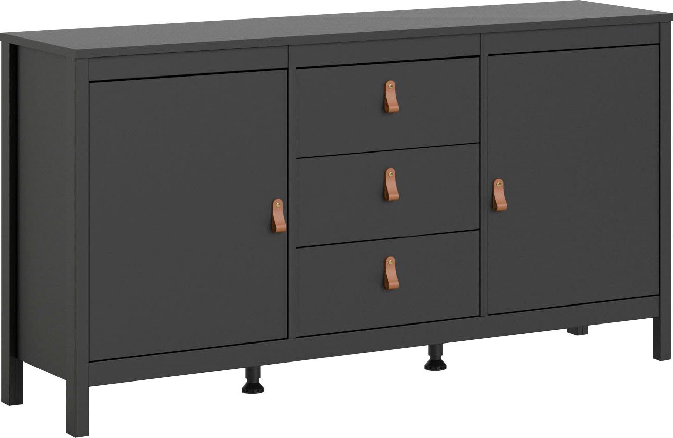 Home affaire Sideboard Madrid, Aufbewahrung, Schubladenschrank, Sideboard, mit 2 Türen und 3 Schubladen, Breite 151 cm, Höhe 80 cm