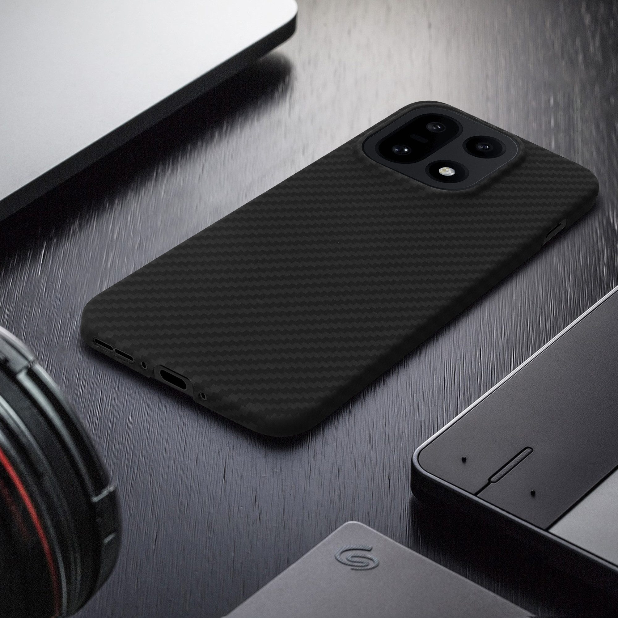 kalibri Smartphone-Hülle Hülle für OnePlus 15, Aramid Handy Schutzhülle - Smartphone Cover Case