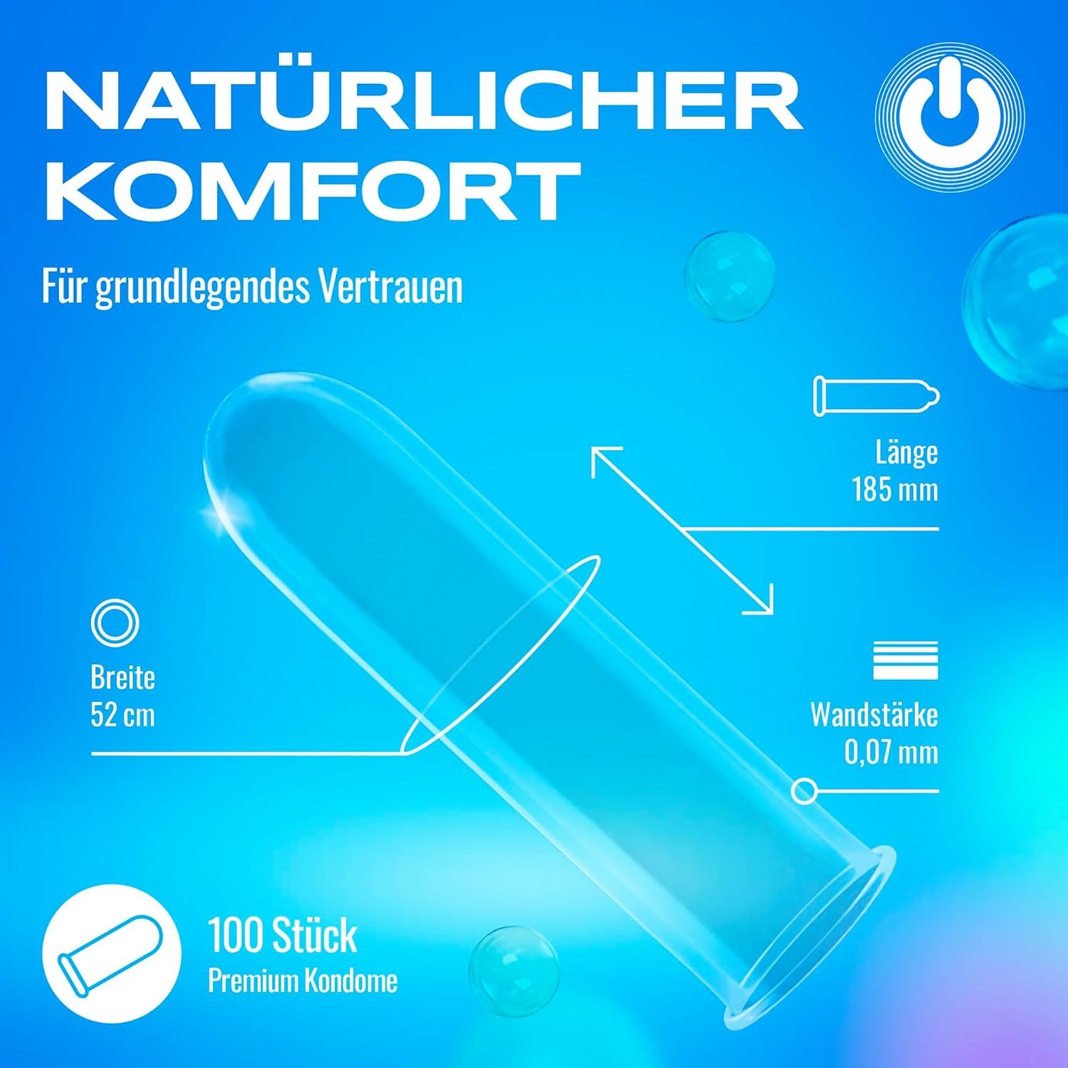 ON Condoms Kondome verschiedene Sorten Premium Preservative, naturfarben, ohne reservoir und Aroma, volle Natürlichkeit