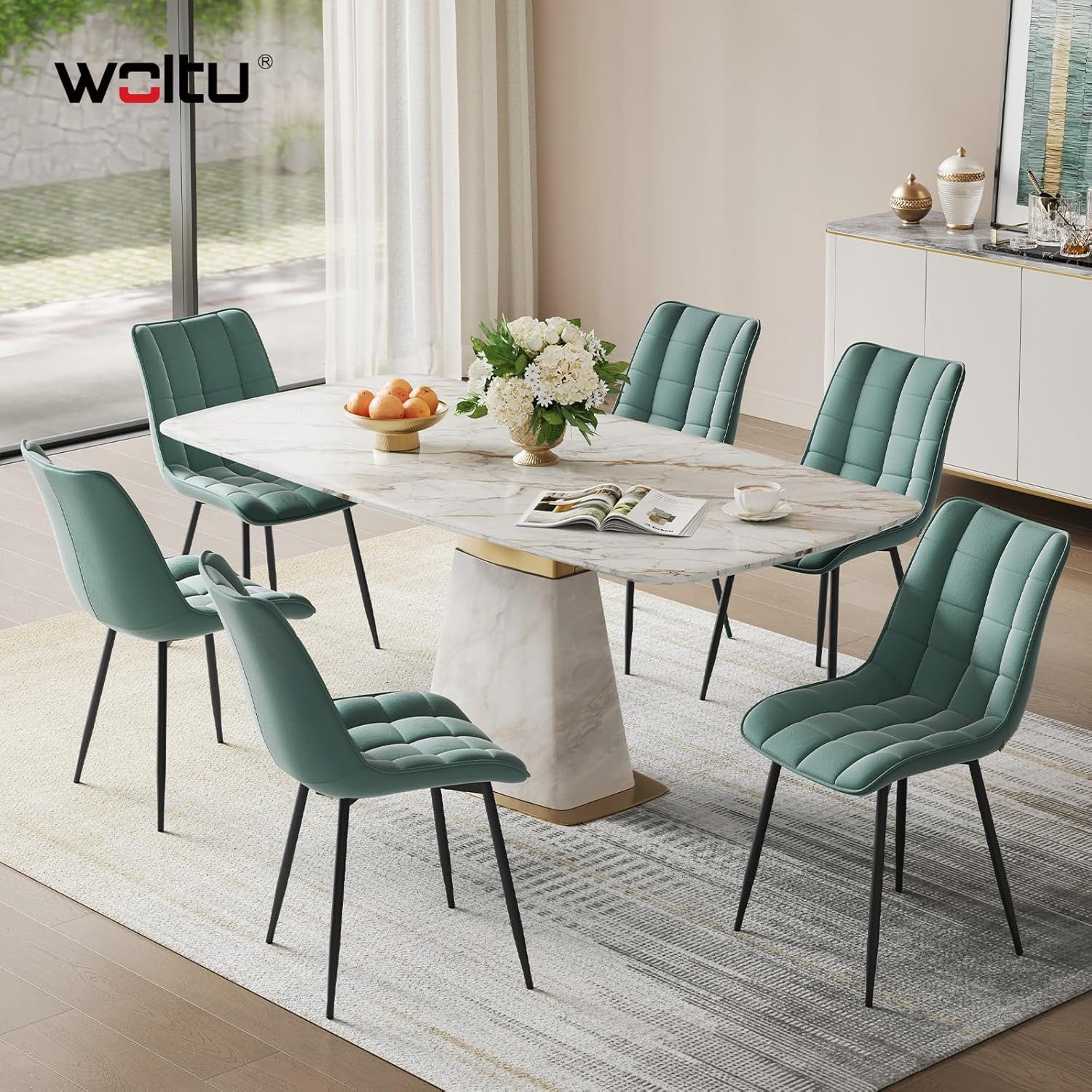 Woltu Esszimmerstuhl (2er-Set), Sessel mit Rückenlehne, günstig online kaufen