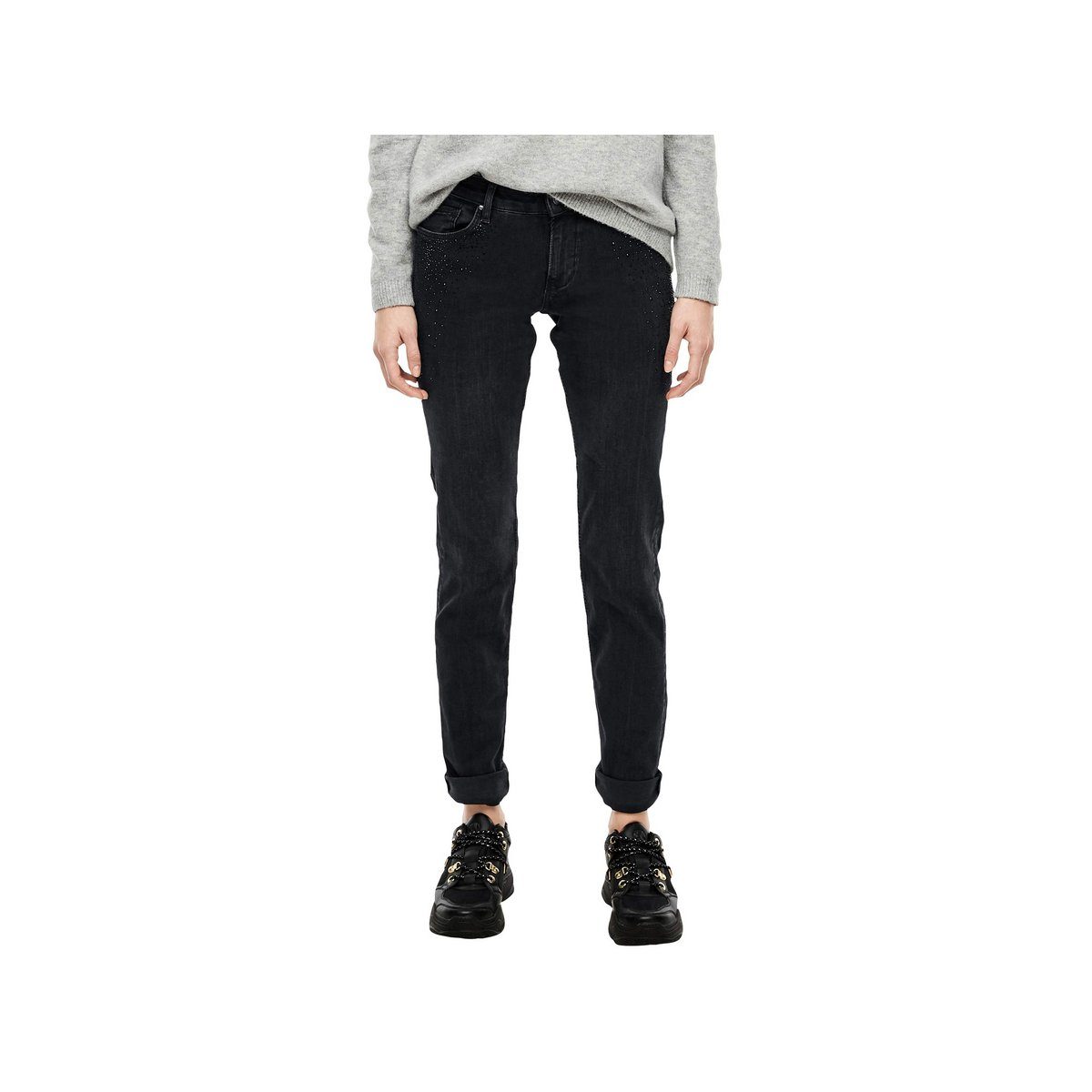 s.Oliver Skinny-fit-Jeans grau regular (1-tlg)