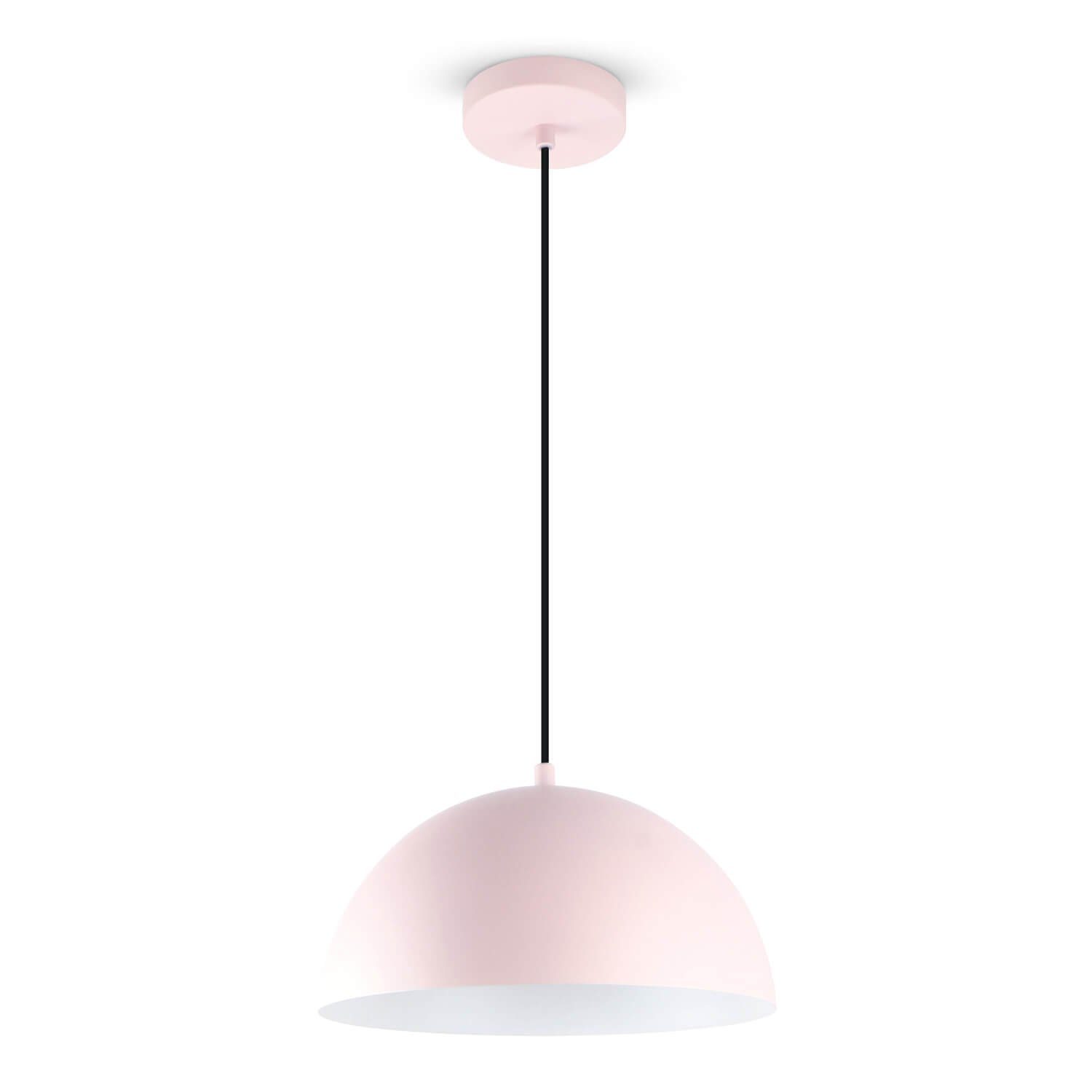LED Universum LED Pendelleuchte "Jada" rosa, Ø 30cm, E27 Fassung, max 40W