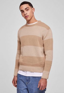 URBAN CLASSICS Rundhalspullover Urban Classics Herren Heavy Oversized Striped Sweatshirt (1-tlg)