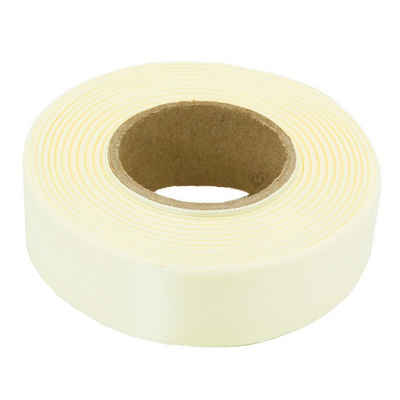 maDDma Geschenkband 20m Satinband beidseitig 24mm, Dekoband Geschenkband, creme