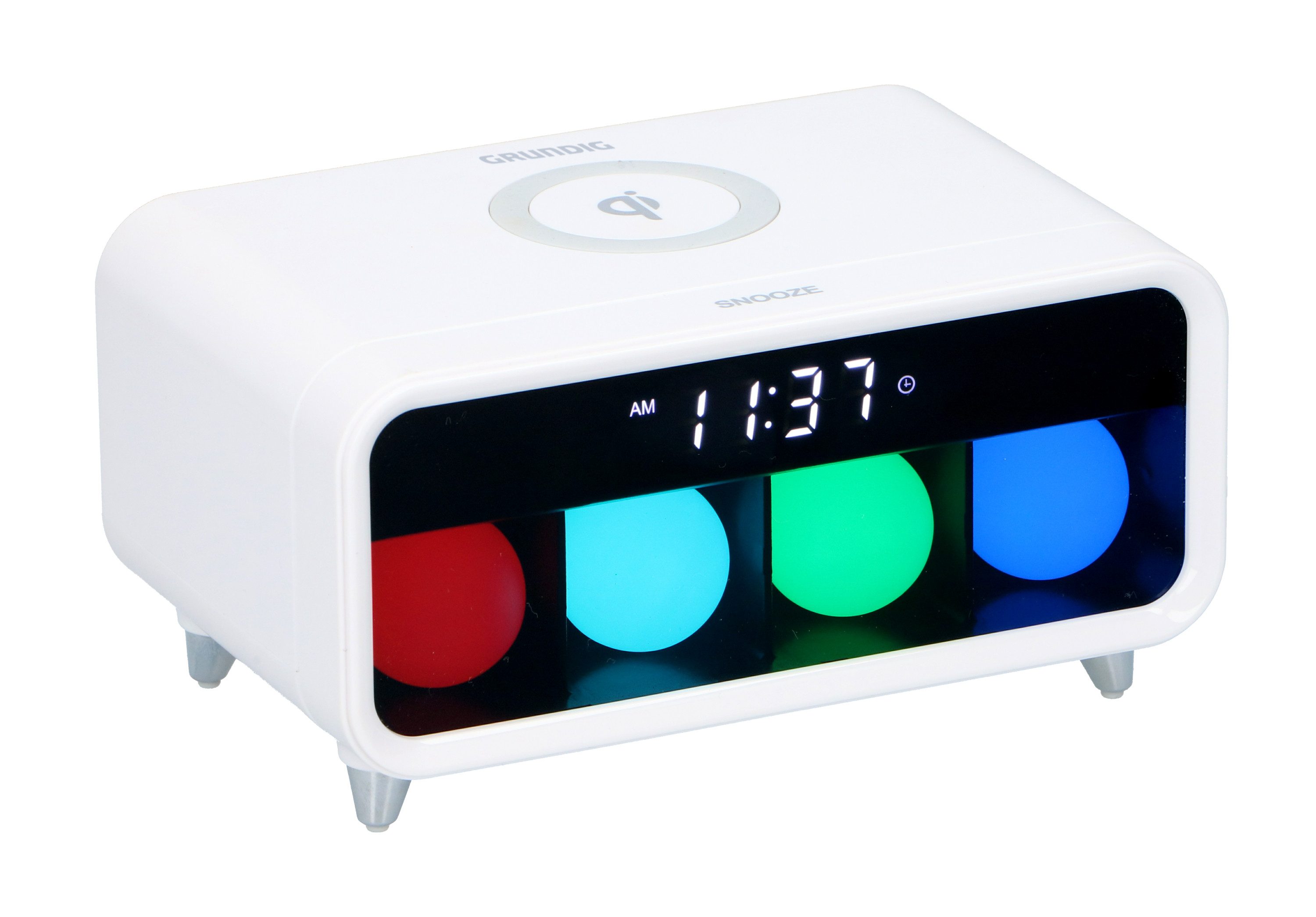 Grundig Quarzwecker Handy Charger 5W Stimmungslampe Alarm Wecker Wireless C günstig online kaufen