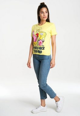 LOGOSHIRT T-Shirt Spongebob - It Feels Nice mit lizenziertem Originaldesign
