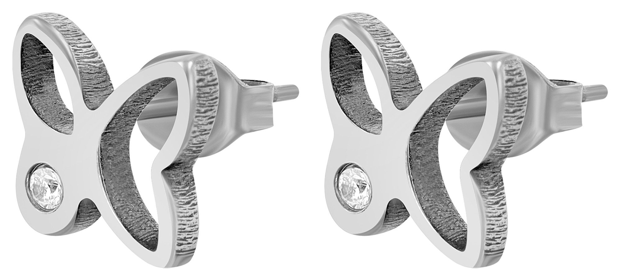 AKZENT Ohrring-Set Talia Titan Ohrstecker, Schmetterling, Zirkonia, Titan ( günstig online kaufen