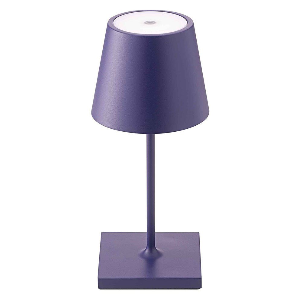 SIGOR Außen-Tischleuchte, LED-Leuchtmittel fest verbaut, Warmweiß, Außenleuchte Tischleuchte blau LED Touchdimmer Akku Tischlampe dimmbar
