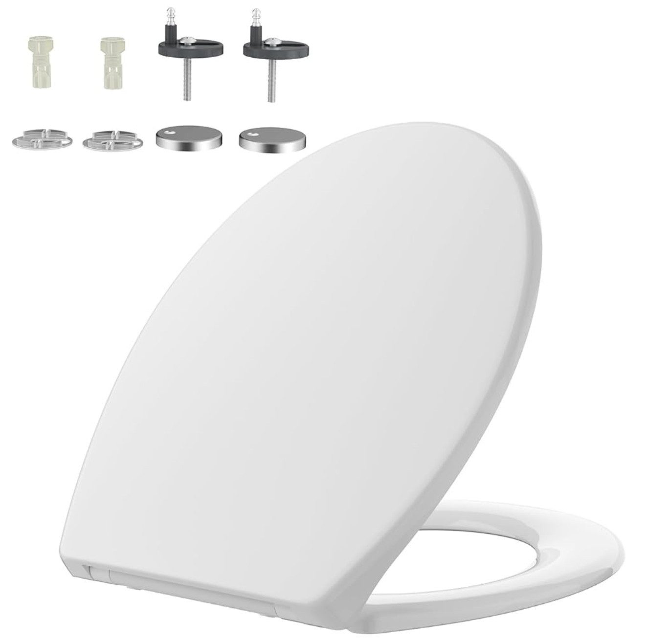 Rainsworth WC-Sitz Modelle fuer Kinder enthalten, mit Nano Glaze Material,Ein-Knopf-Schnellverschluss Toilettenschüssel