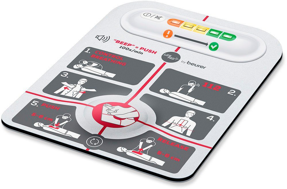 BEURER Reanimationshilfe RH 112 Life Pad, Leitet durch die Reanimation