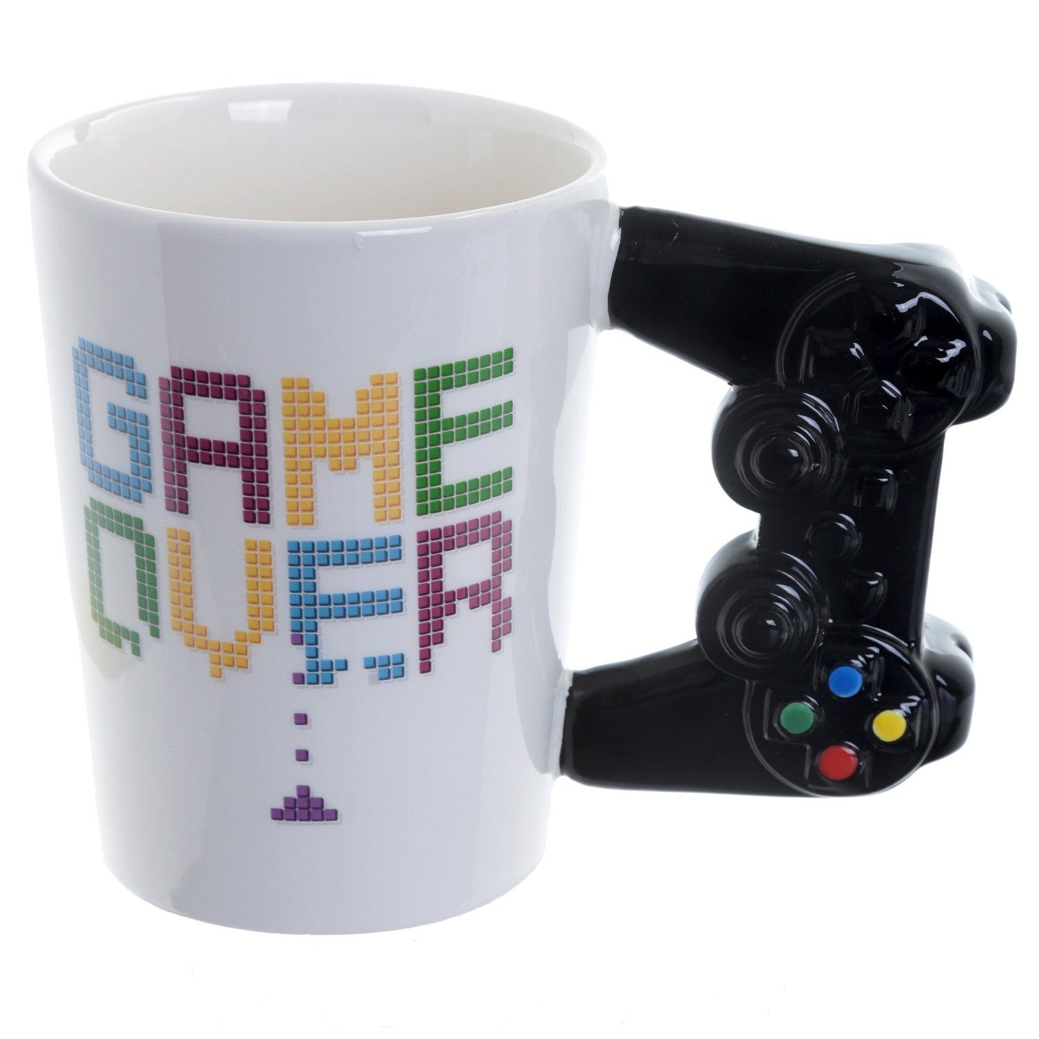 Puckator Tasse Controller Tasse Game Over mit 3D Controller am Henkel