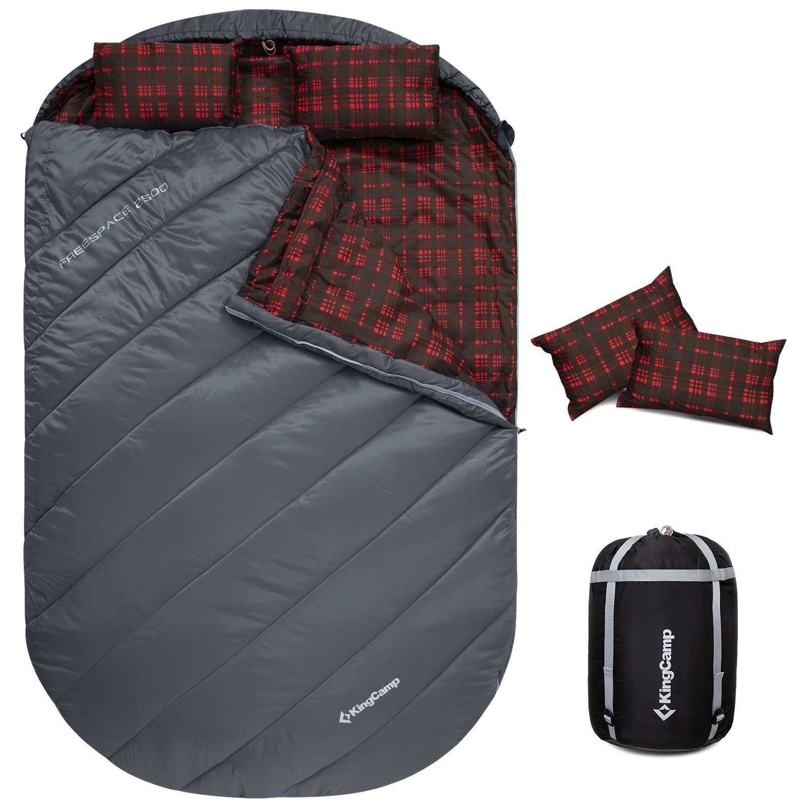 KingCamp Schlafsack Deckenschlafsack Freespace Double 2 Personen - Dop