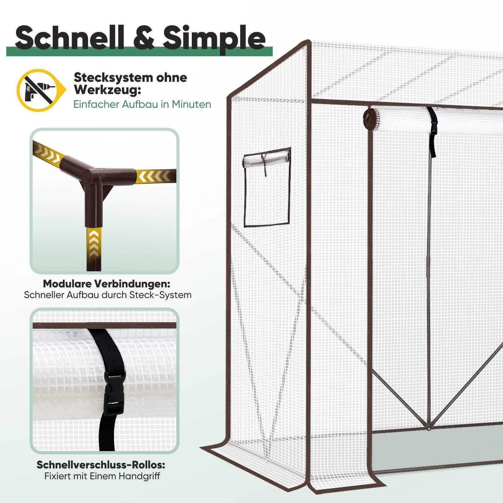 Sekey Tomatengewächshaus Gewächshaus Folie Treibhaus Foliengewächshaus günstig online kaufen