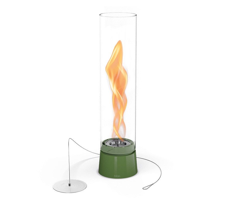 höfats Tischfeuer SPIN air (Packung, rauchfreie Tischfeuerstelle für Indoor und Outdoor), Feuerschale mit Flammenwirbel für Tischdeko, wärmende Feuersäule