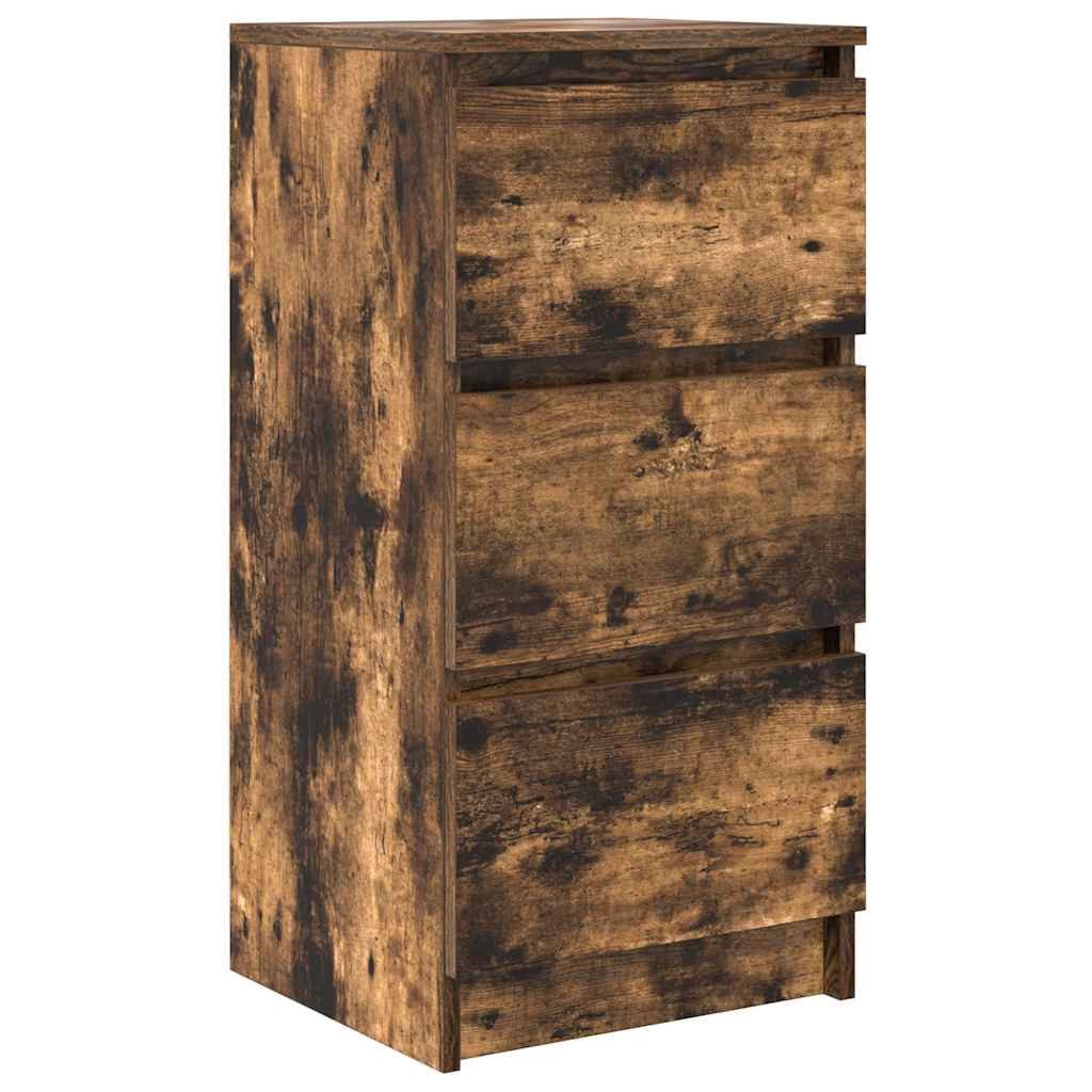 vidaXL Sideboard Sideboard Räuchereiche 37,5x35x76 cm Holzwerkstoff (1 St)
