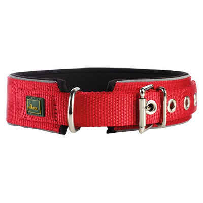 Hunter Tierbedarf Hunde-Halsband Halsband Neopren Reflect rot/schwarz