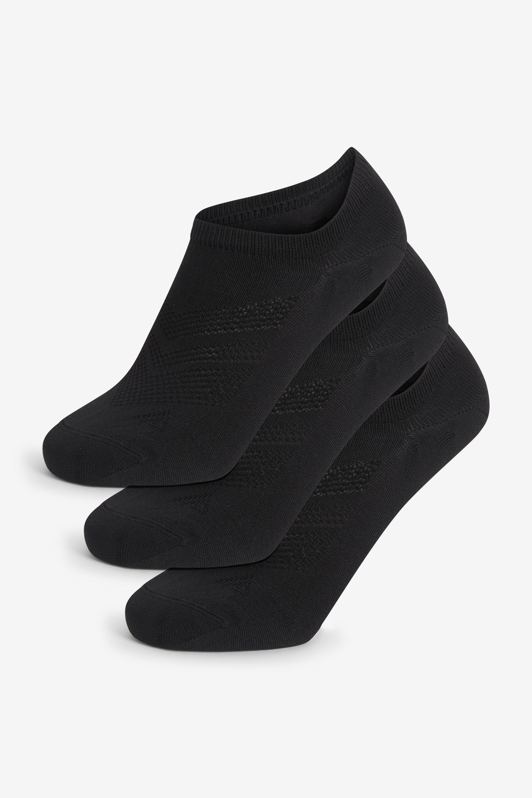 Next Sneakersocken 3er-Pack niedrige Sport Sneaker-Socken (1-Paar) Black