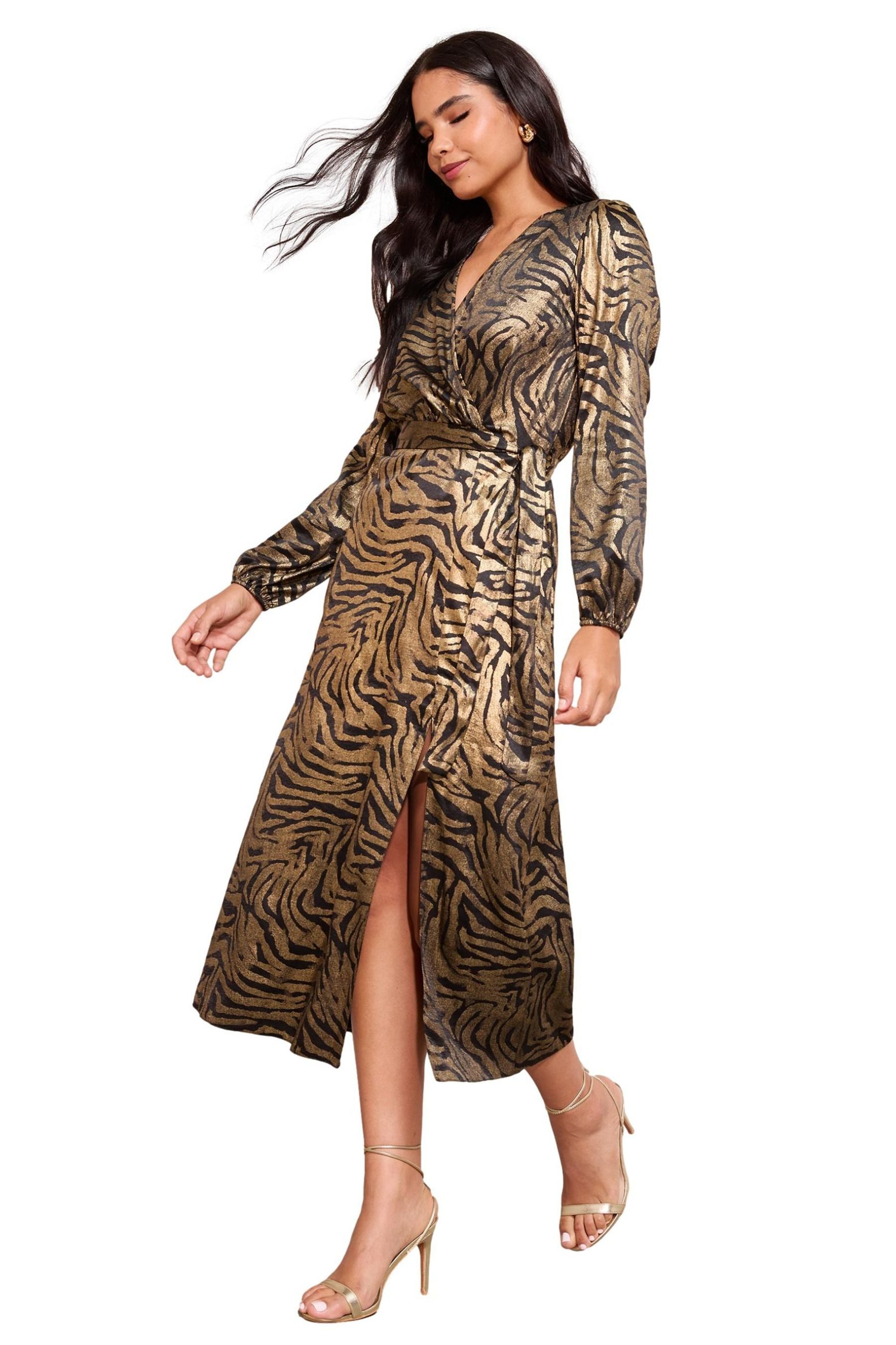 Friends Like These Midikleid Friends Like These Midikleid mit Animalprint (1-tlg)