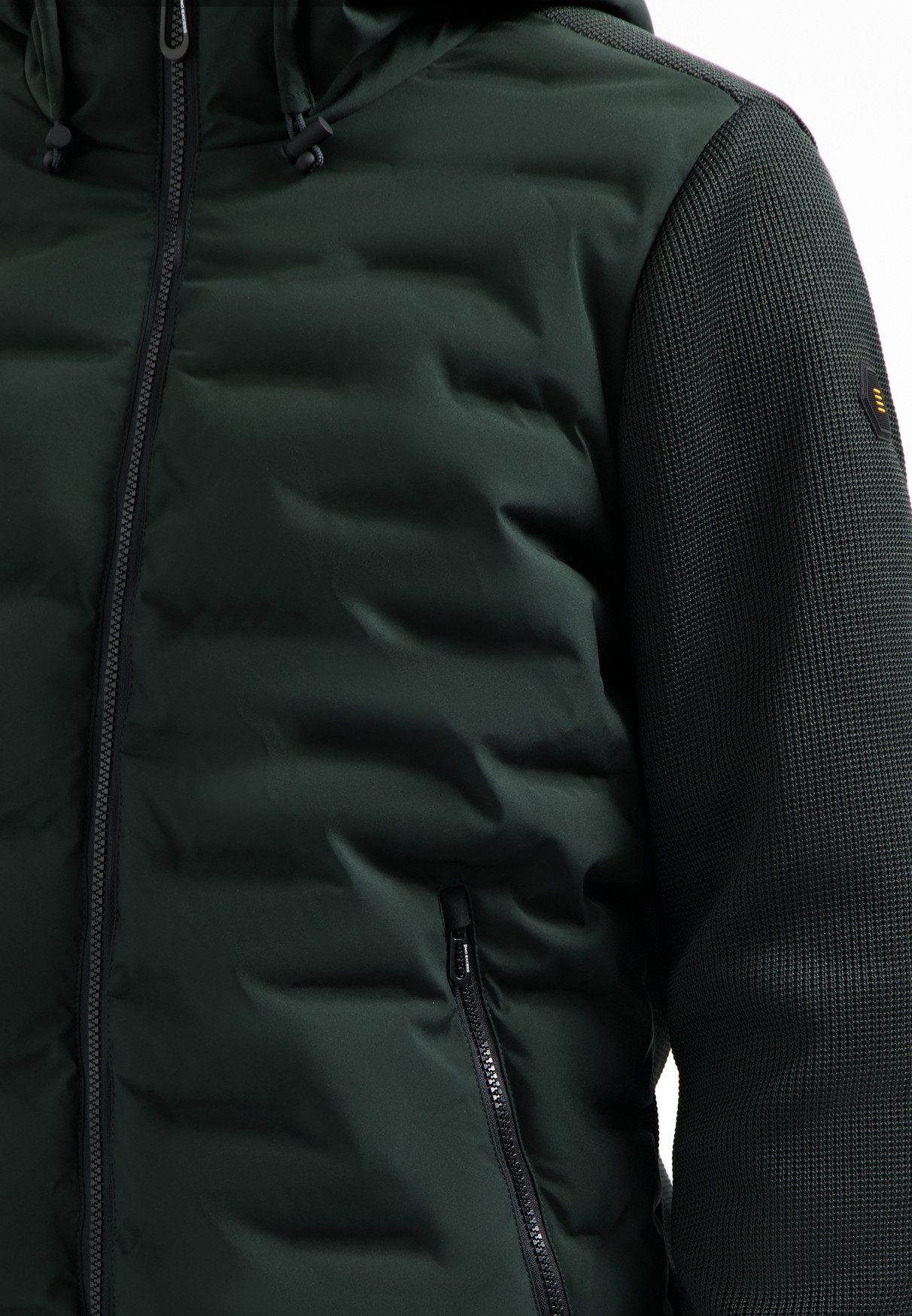 NO EXCESS Anorak Jacket Short Fit Sealed Hooded Knit