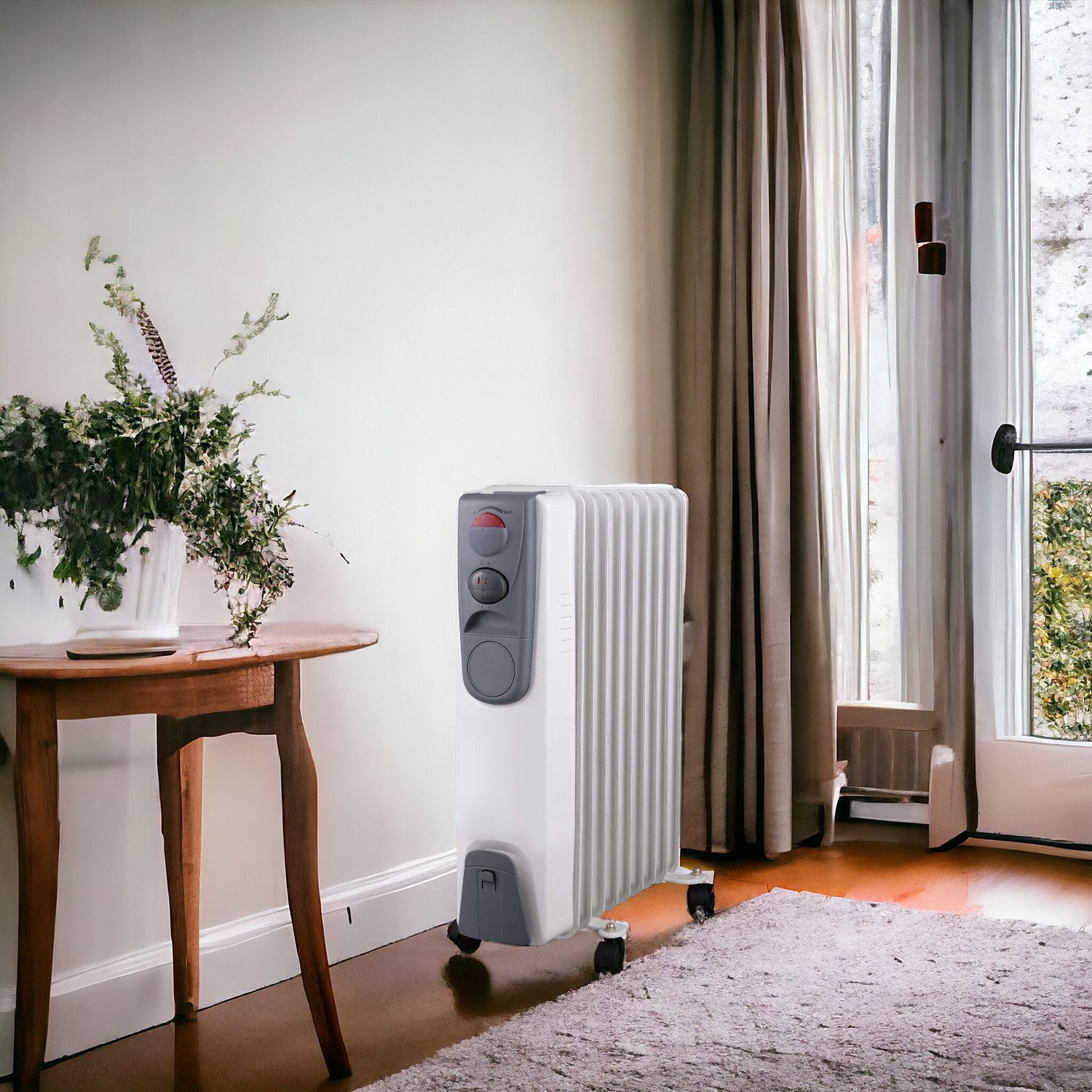 Swiss Outdoor Ölradiator Ölradiator Ölheizung Mobile Heizung Elektrisch, Überhitzungsschutz