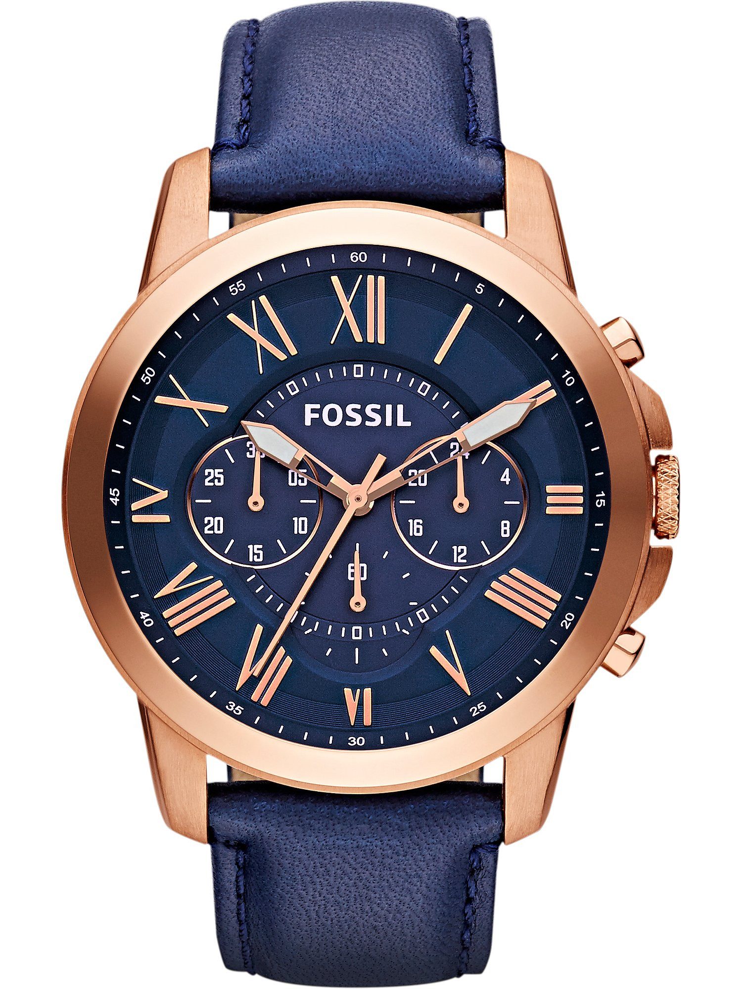 Chronograph Fossil Herren-Uhren Analog Quarz