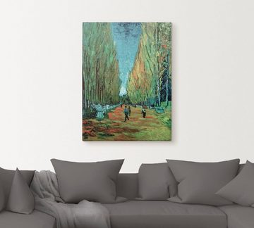 Artland Leinwandbild Les Alyscamps, Wiesen & Bäume (1 St), auf Keilrahmen gespannt