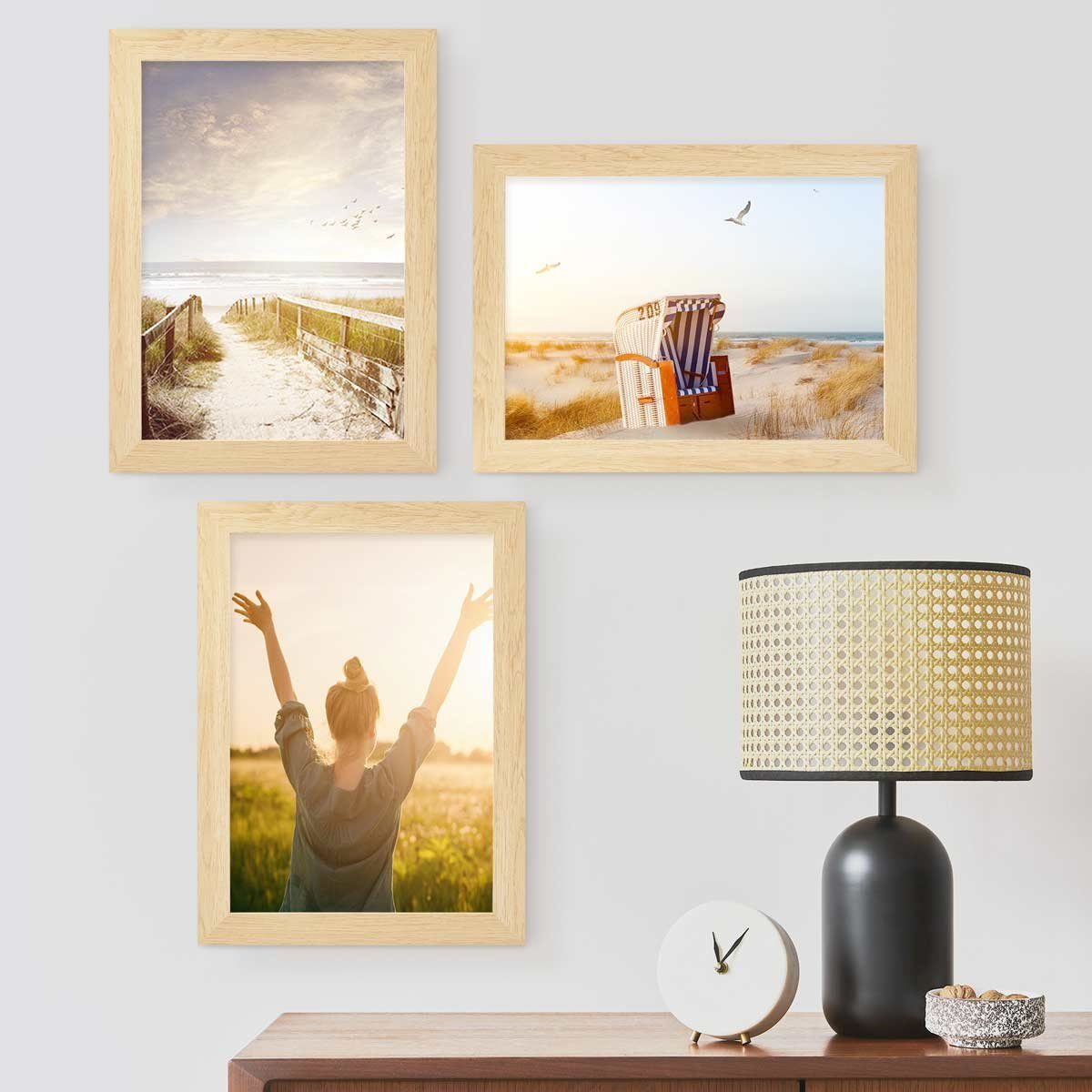 PHOTOLINI Bilderrahmen 3er Set breite Rahmen, günstig online kaufen