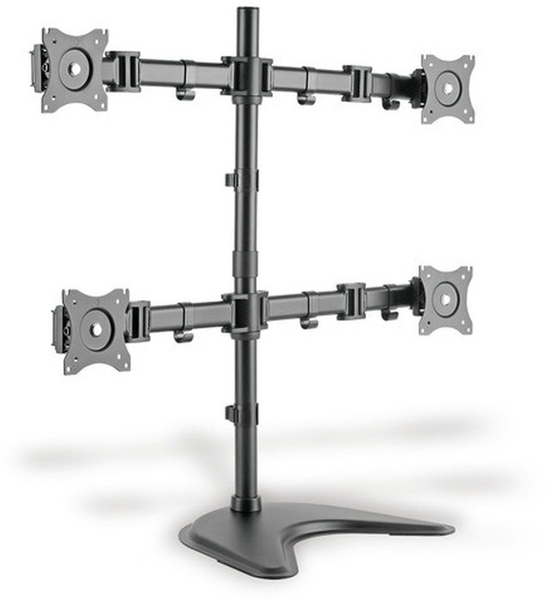 Monitor-Halterung DIGITUS Universal Vierfach Monitor Halter, Stand/Klemm Montage