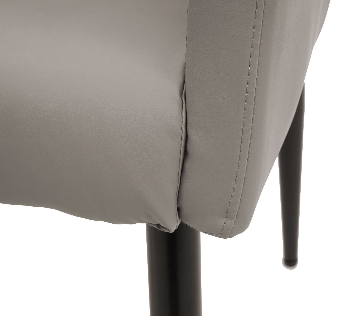 Rückenfläche Kissen Abgerundete und Sitz- Bequem, Reißverschluss, MCW mit MCW-H93-S Esszimmerstuhl (1er),