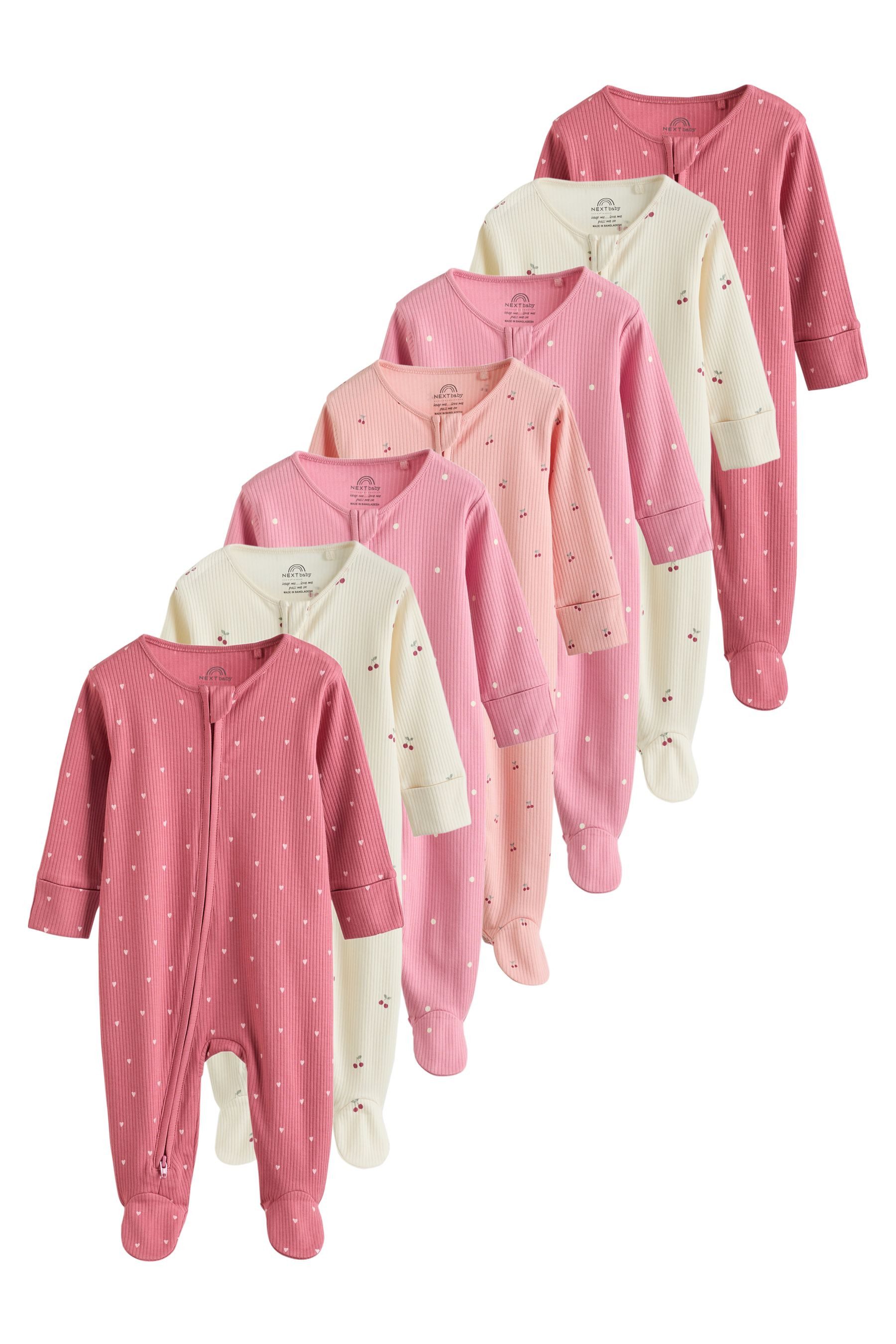 Next Schlafoverall Baby-Schlafanzüge, 7er-Pack (7-tlg)