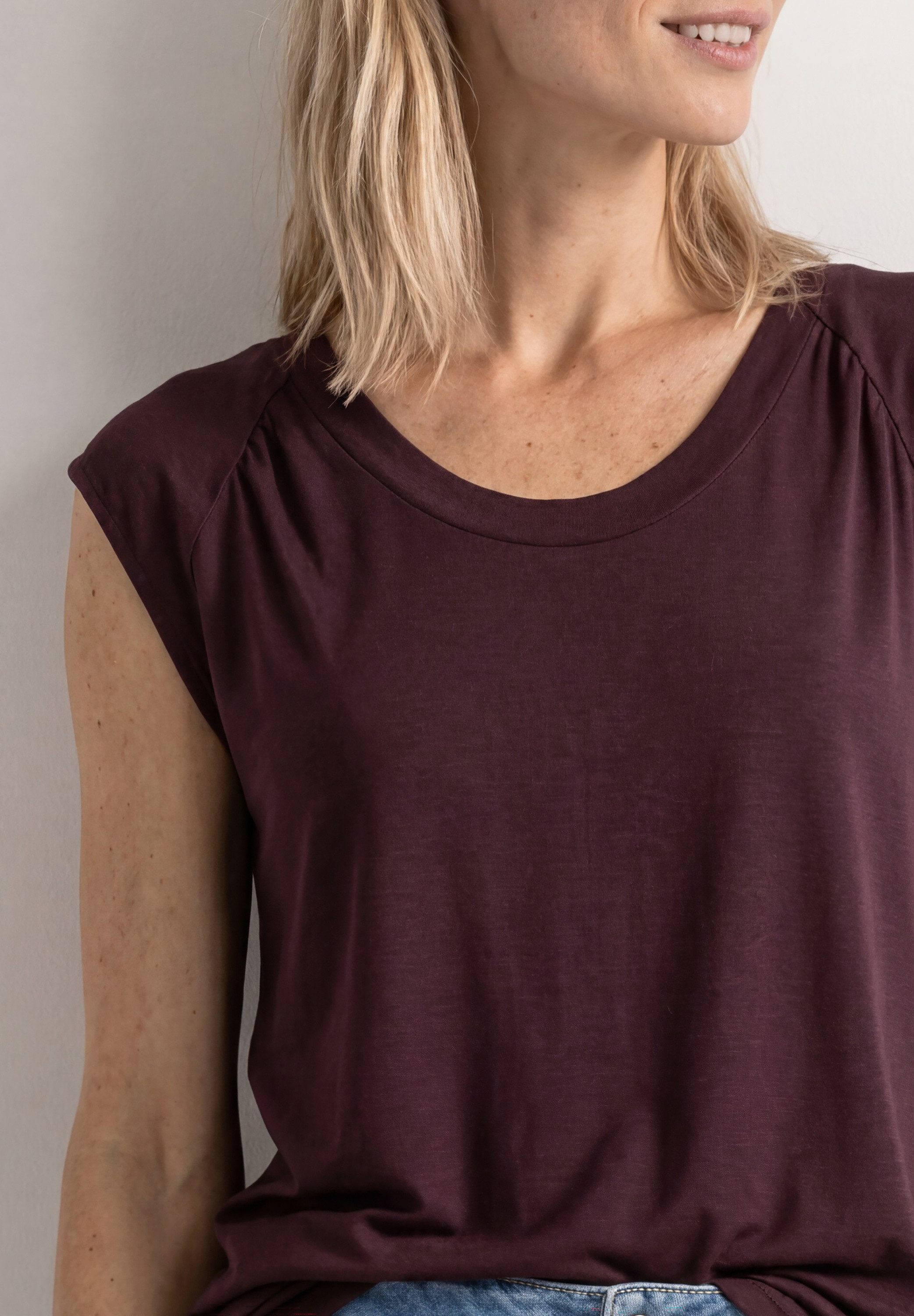 STREET ONE Shirttop aus stretchigem Viskosematerial