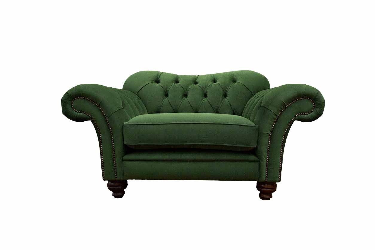 JVmoebel Sessel Chesterfield Sessel Couch 1 Sitzer Sofa Stoff Couchen Polster, Made In Europe