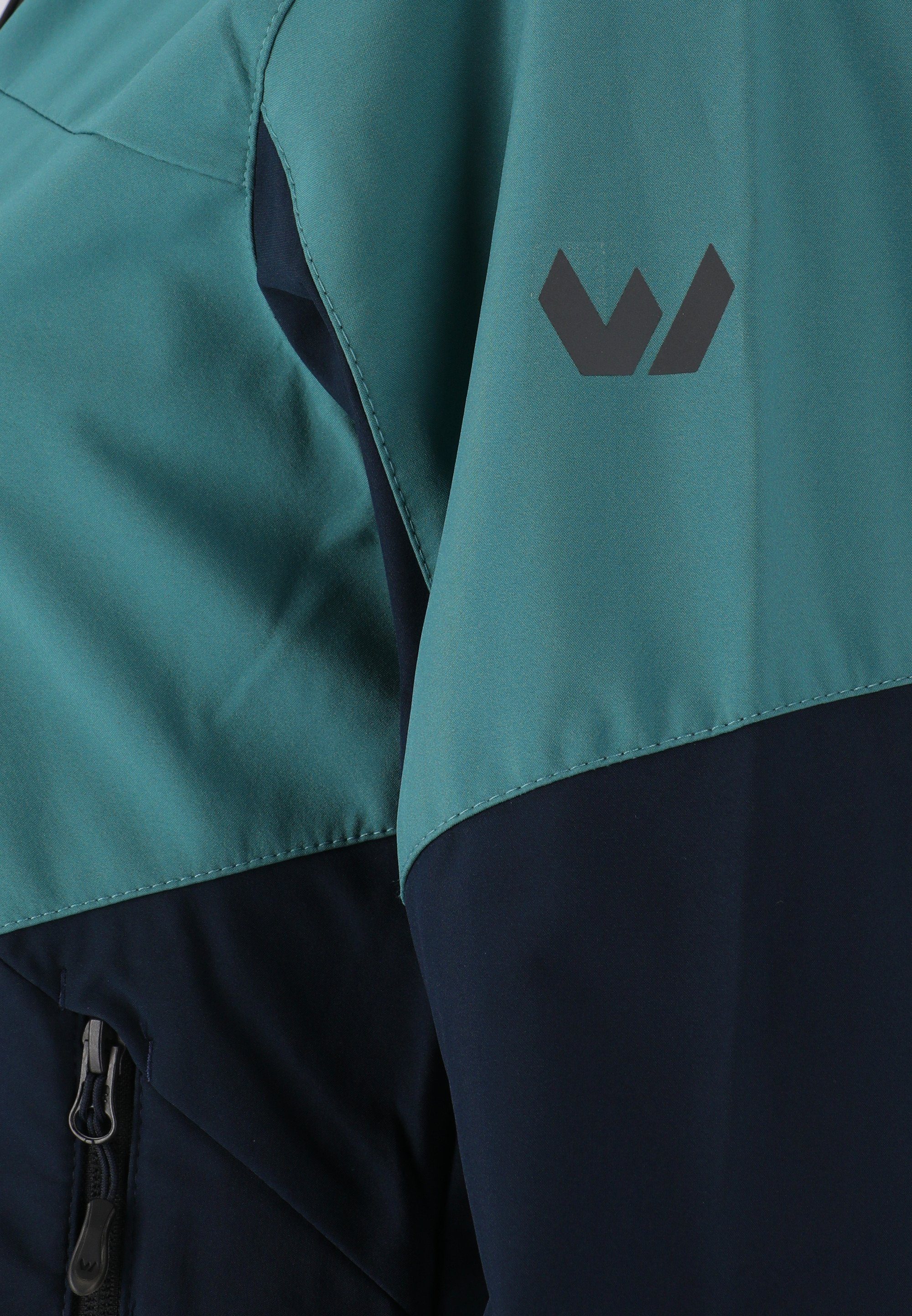 wind- WHISTLER Outdoorjacke Rosea aus wasserdichtem und dunkelblau Funktionsmaterial