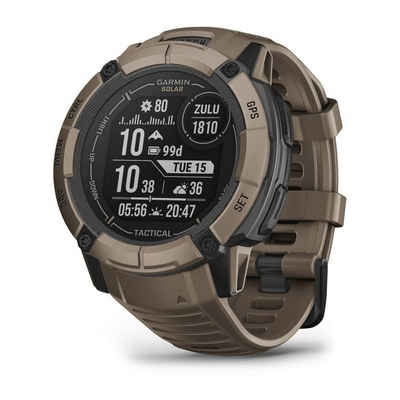 Garmin Instinct 2X Solar Tactical Edition Smartwatch (2,8 cm/1,1 Zoll, Proprietär)
