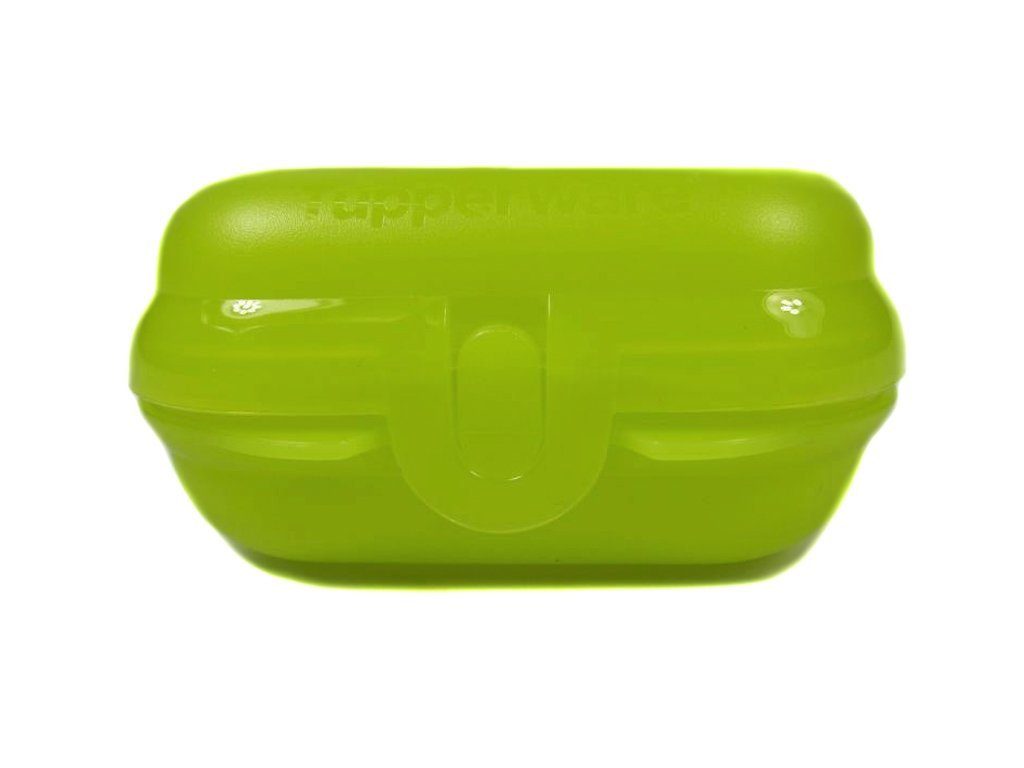TUPPERWARE Lunchbox Mini-Twin limette Box Größe 1 Brotdose + SPÜLTUCH