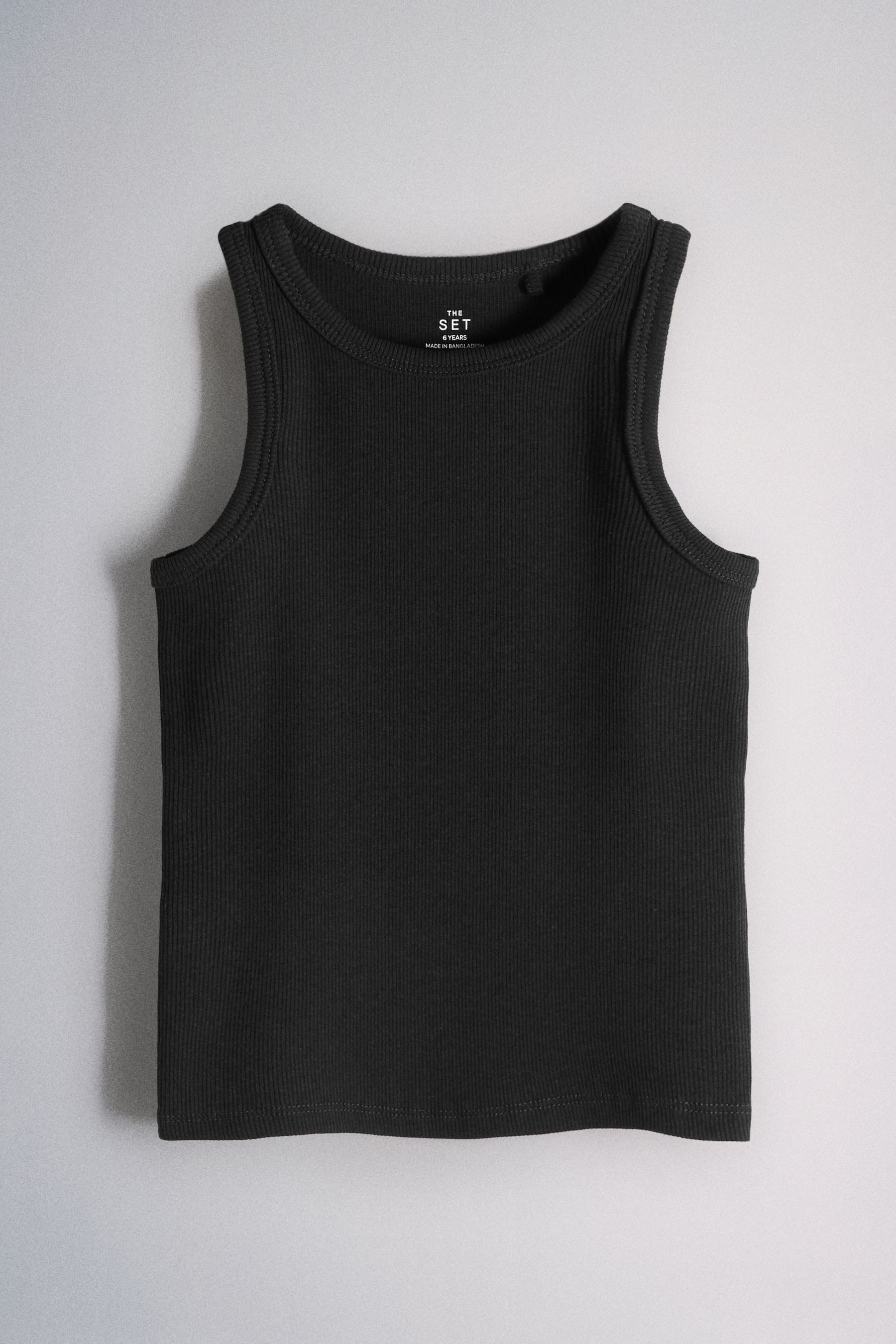 The Set Trägertop The Set gerippte Jersey-Trägertops, 5er-Pack (5-tlg)