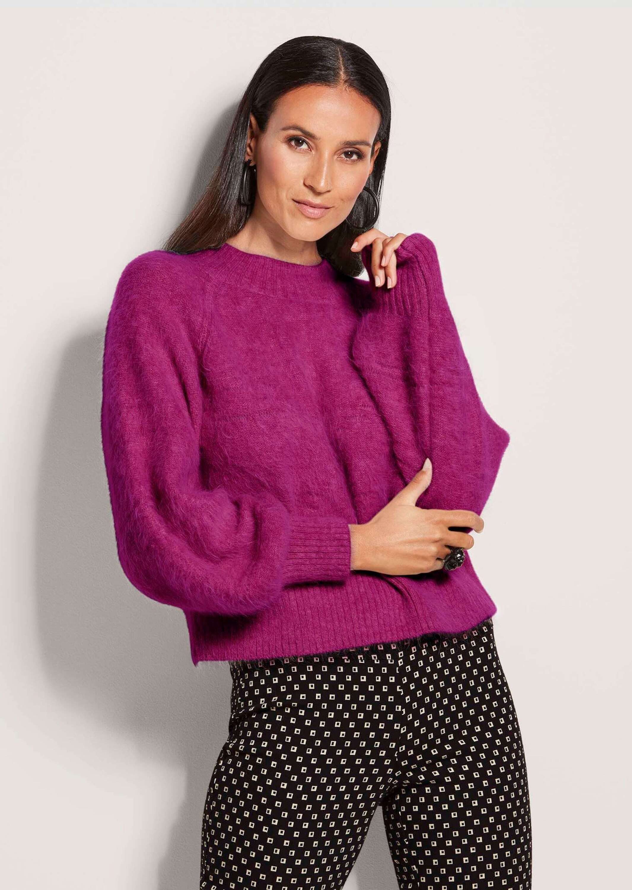 Strickpullover Stehkragen-Pullover