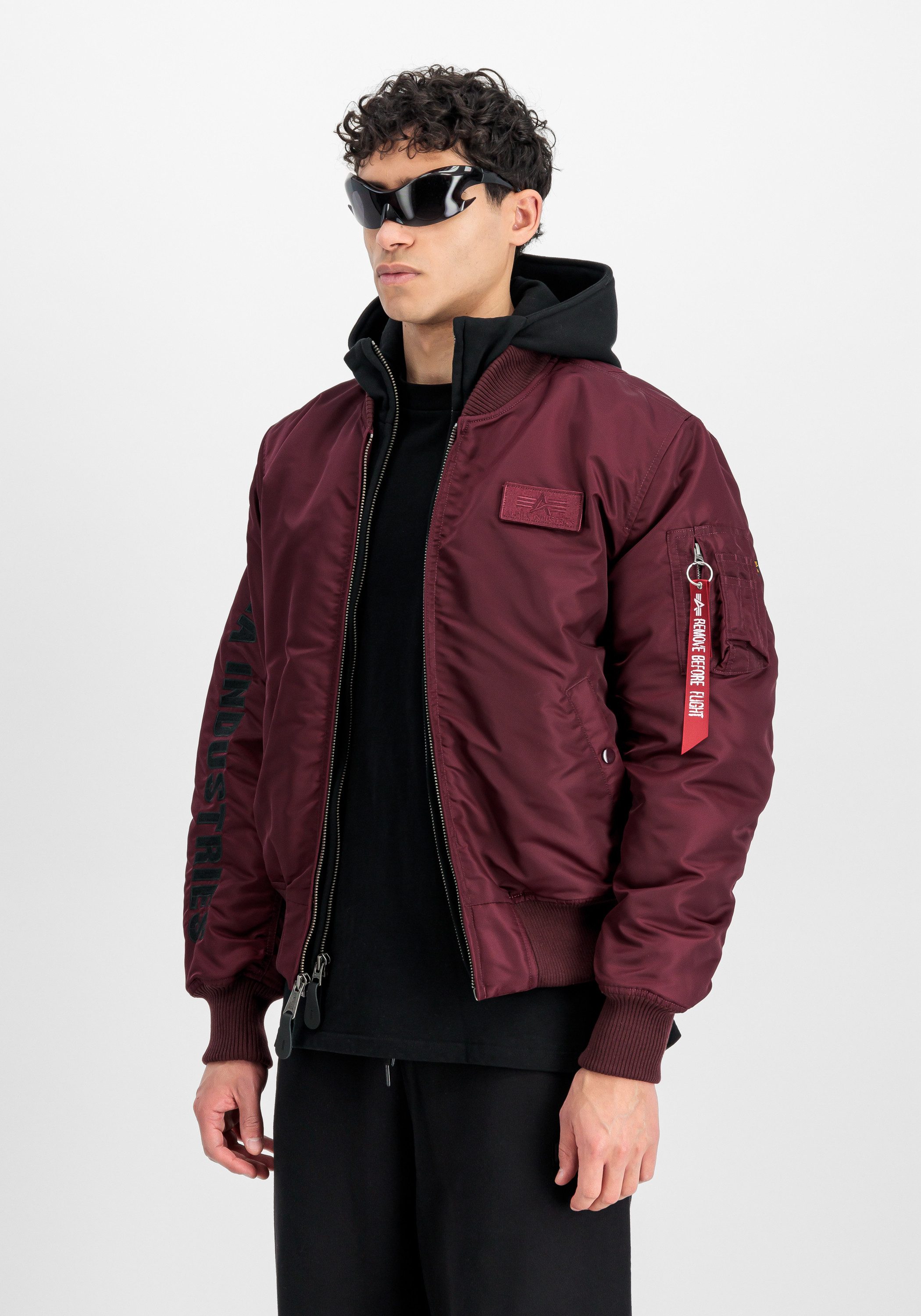Alpha Industries Bomberjacke MA-1 D-Tec Sleeve Embroidery
