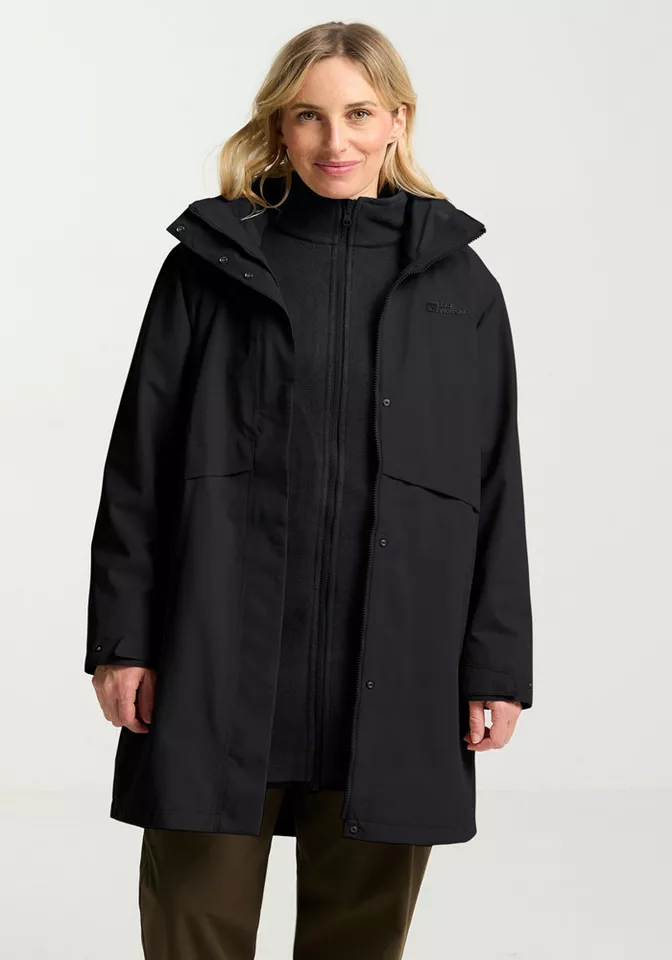Jack Wolfskin 3-in-1-Funktionsmantel BAYLIGHT 3IN1 COAT W 3-in-1 Mantel, warm, wasserdicht und winddicht