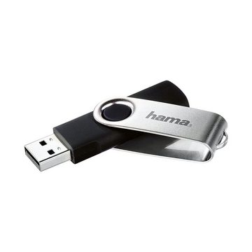 Hama Flash Pen Rotate USB-Stick (Lesegeschwindigkeit 10 MB/s, mit Öse für z.B. Schlüsselanhänger)
