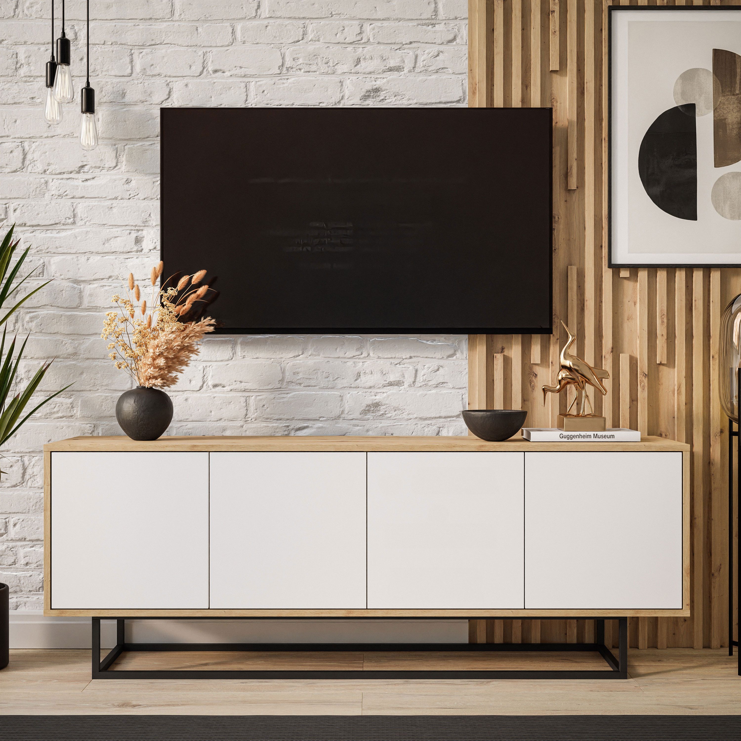 Lookway TV-Schrank SANAYI LOFT mit Metallgestell Breite: 156 cm